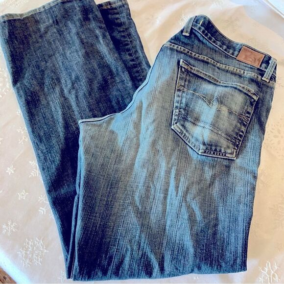 Mens Agave Waterman Jeans Relaxed Straight Stretch 34x32 Excellent - Picture 7 of 8